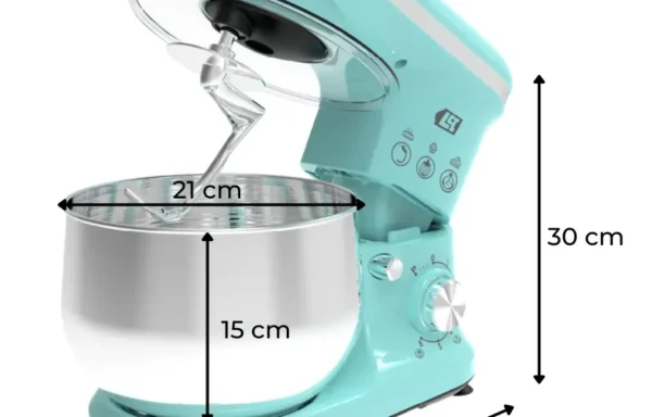 Batidora Planetaria Lusqtoff 1000w Con 3 Accesorios Celeste