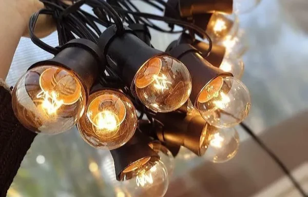 Guirnaldas de exterior Vintage incandescente Luces Cálidas